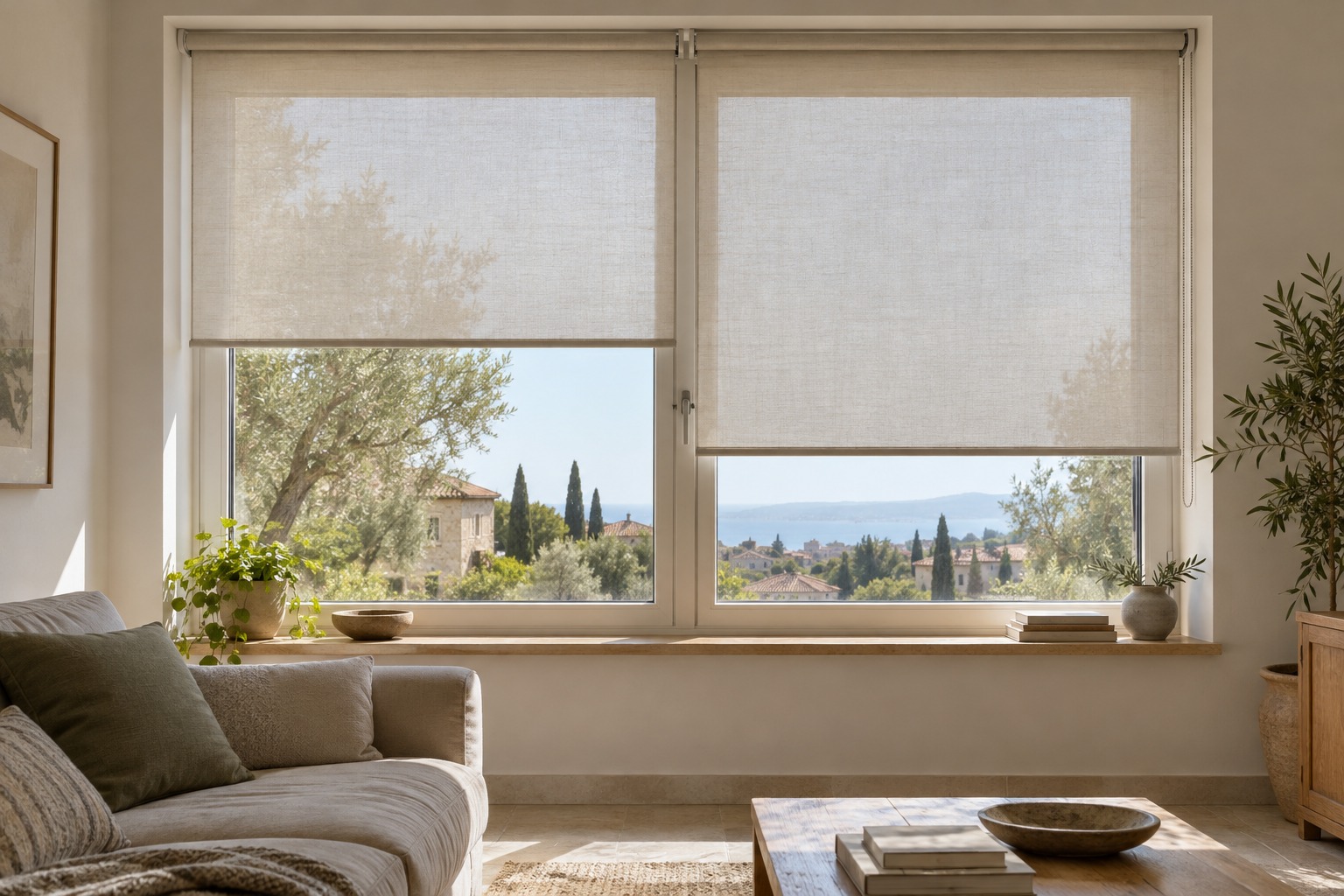 Tende a rullo filtranti per regolare la luce